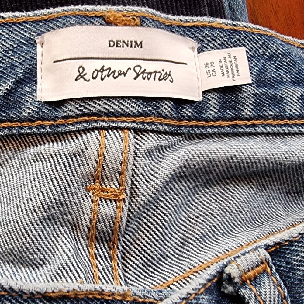 Denim & other Stories Regular leg, button fly, blue jeans